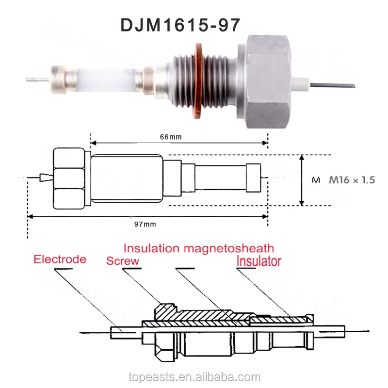 Water level electrode DJM1615-97
