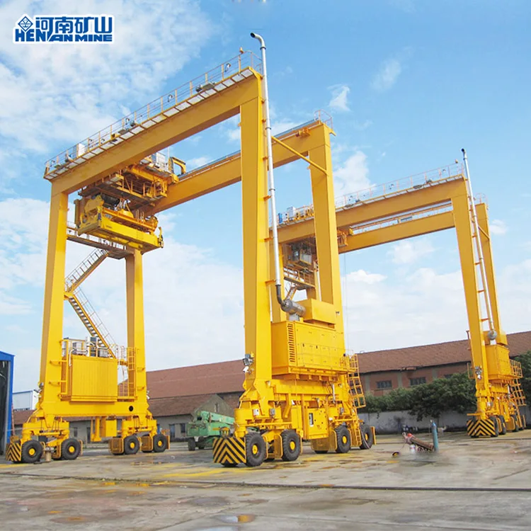 50 Ton Rtg Crane Container Rubber Tire Gantry Cranes For Sale Buy Rtg
