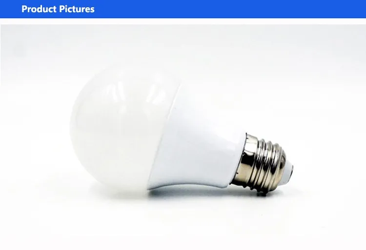 Chian manufacture led bulb 3w 5w 7w 9w 12w led light, e27 b22 base led light bulb
