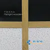 Ceiling t grid/Flat dark/light wooden