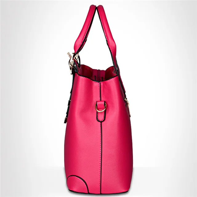 Osgoodway Fashion Vintage Genuine Leather Women Top Handle Handbag Purse Satchel Shoulder Bag