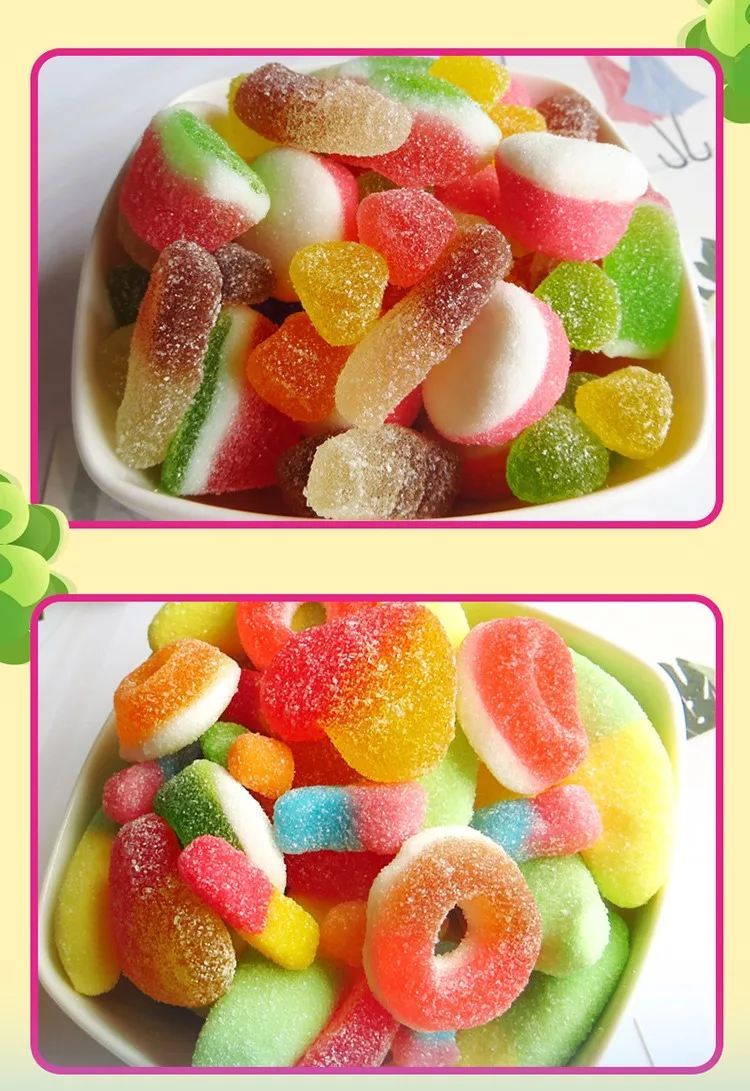 Multicolors Fruit Flavour Sugar Coated Soft Jelly Candy China Buy