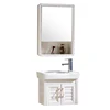2018 Aluminum bathroom furniture vanity unite mirrored wall mounted ceramic hand wash basin cabinet made in Chaozhou