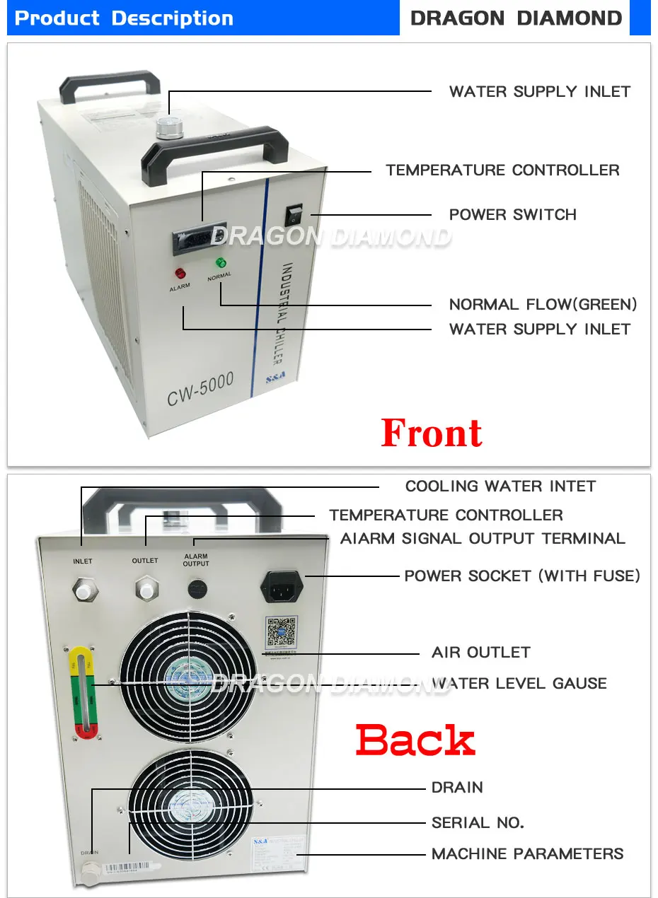 Hot Sale Cw 5000 Industrial Water Chiller Unit