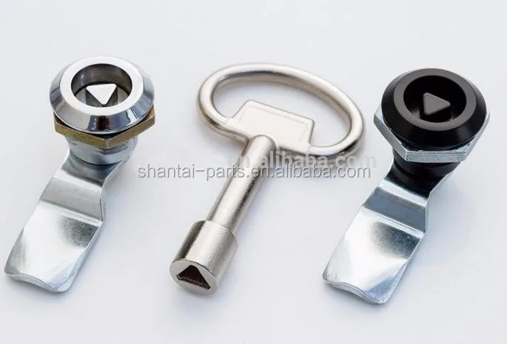 Triangle Key Lock Threaded Triangle Head Quarter Turn Electrical Cabinet Triangle Key Lock - Buy ...