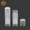 OLB-056 Free sample custom cosmetic packaging plastic unique clear cylinder container lip balm tube