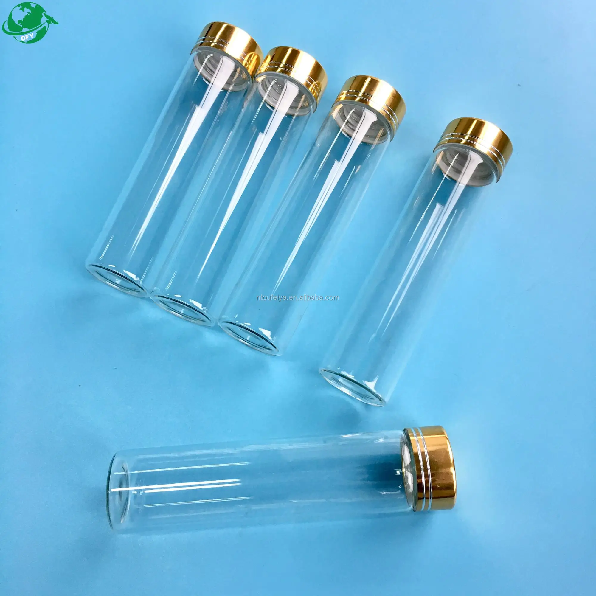 30*120 Flat Bottom Test Tube Packaging With Golden Cap Buy Flat