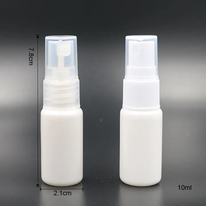 50 60 70 80 100ml White Plastic Spray Bottle With White Fine Mist Cap