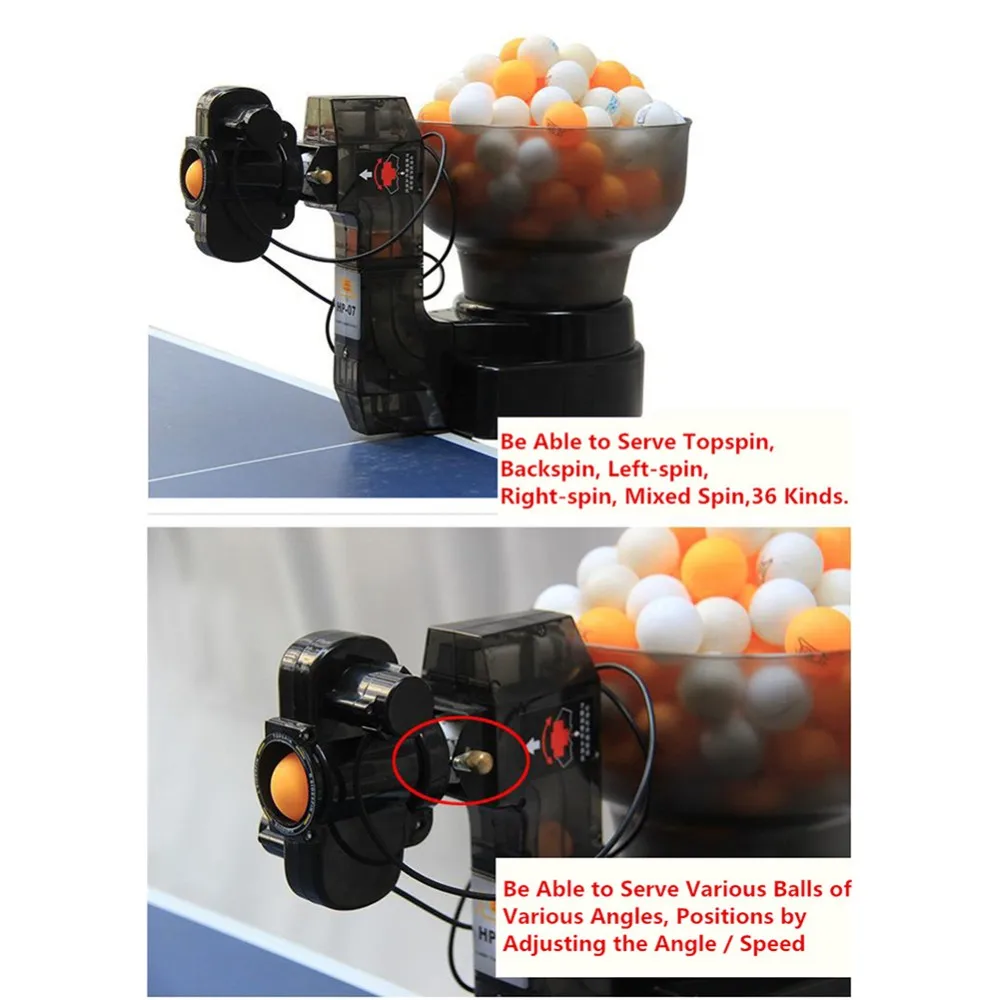 Cheap Tt Robot Training Table Tennis Robot Hp07 Ping Pong Training