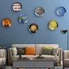 Solar System 20cm Planet Plate with Ceramic for Living Room Dinning Room Wall Hanging Decor