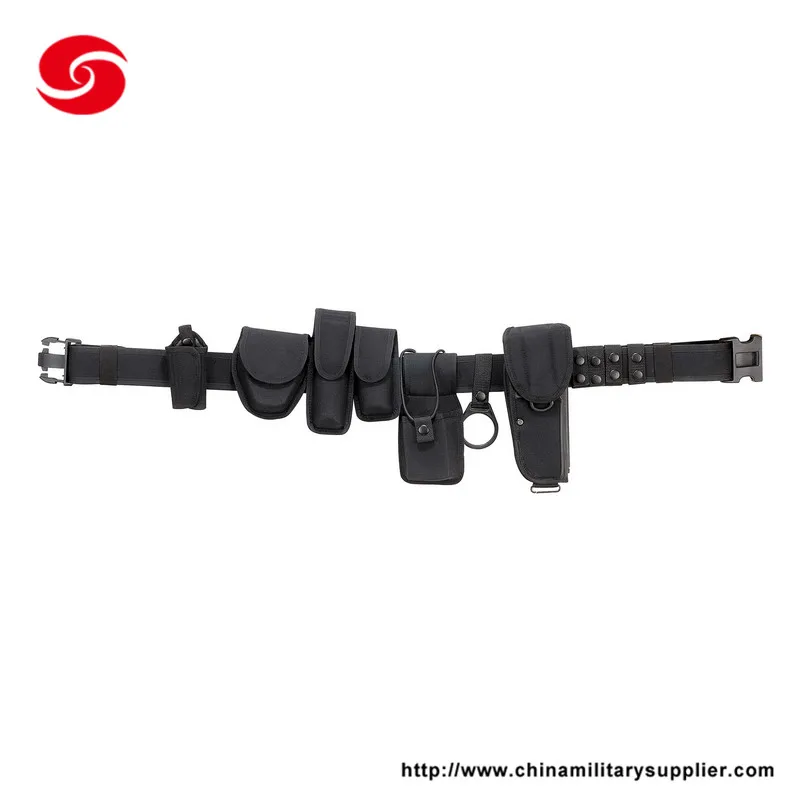 Whole Set Multifunction Nylon Police Duty Utility Belt With Holster And