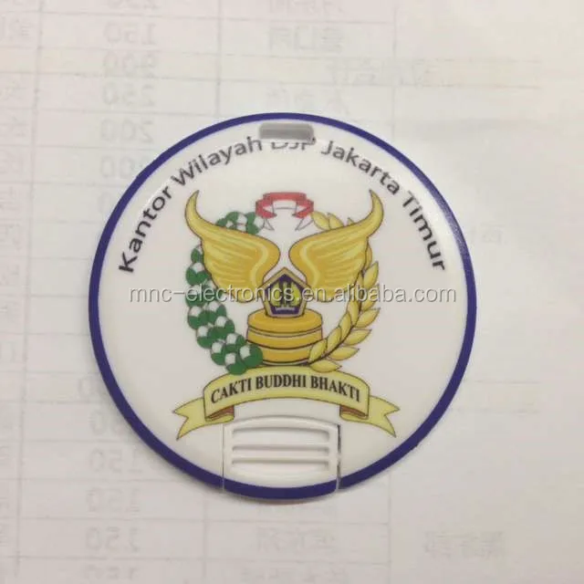 Company event give away gift USB 2.0 interface customized logo printing 8GB circular card usb stick - ANKUX.COM