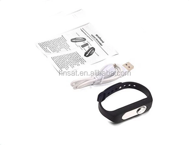 product-8GB Detachable Silicone Smart Wristband Sports Watch Bracelet Voice Recorder-Hnsat-img-1