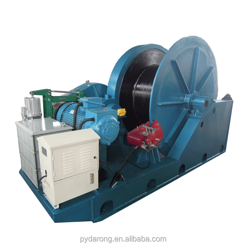 Mining Hoist 5ton Winch For Vertical Incline Shaft Lifting Pull Slow