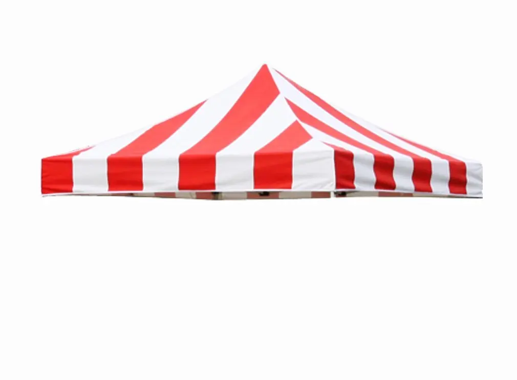 Eurmax New Pop up 10x10 Replacement Instant Ez Canopy Stripe Top Cover