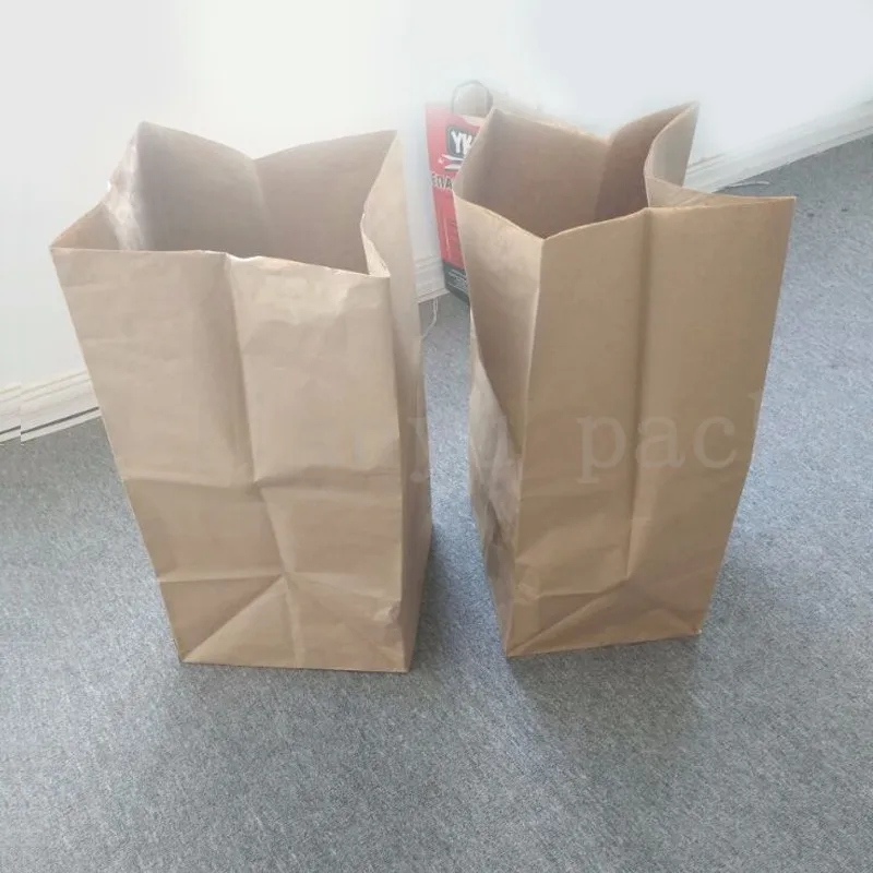 Cheap Trash Waste Garbage Paper Bag For Leaf Lawn Other Packaging Bag
