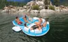 2016 new Intex Island 6 person inflatable water raft River Pool Lake Lounge