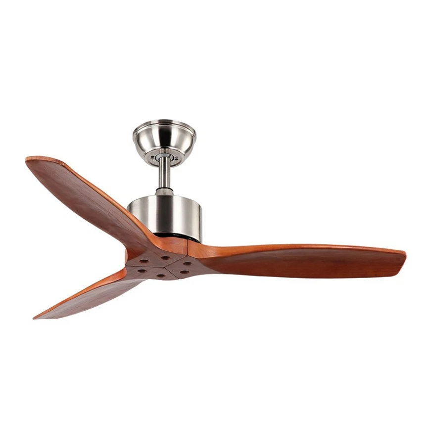Hot sale  model for European market  Wholesale price Solid wood Lower Noise Air Conditioning Ceiling Fan Without Light