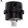 Lonten 1pc Black Metal Oil Air Compror Parts Muffler 3/8"BSP 16mm Thread Noise Air Intake Filter Silencer electronic component