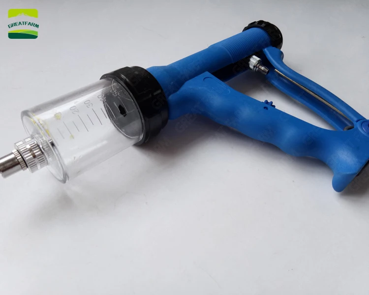 GREAT FARM Veterinary Injection Syringe Gun Easy to Operate Injection ...