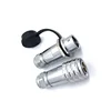 SF12 3 core round metal socket connector ip68 waterproof power plug