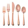 Custom hand forged copper silverware for wedding