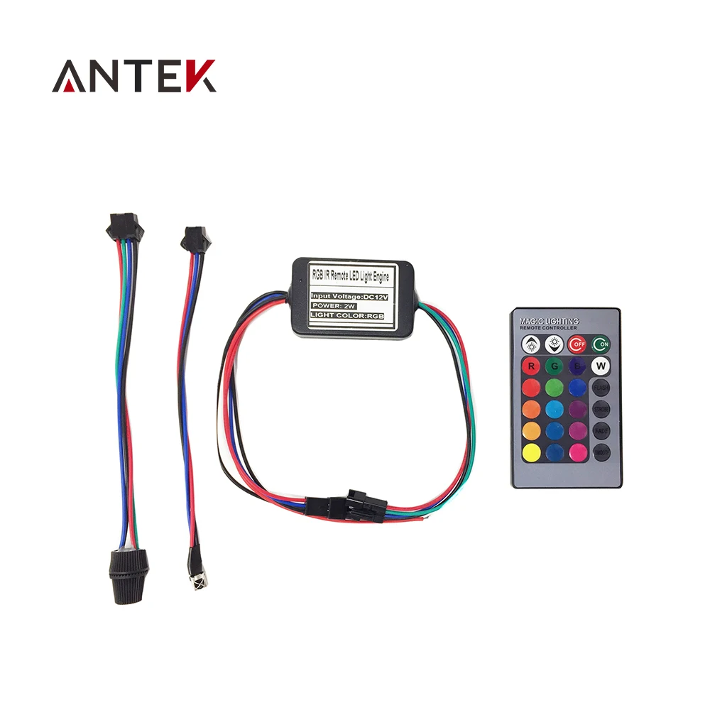 Side Glow Fiber Optic Rgb 2w Dc 12v Car Decorative Light Car With Mini