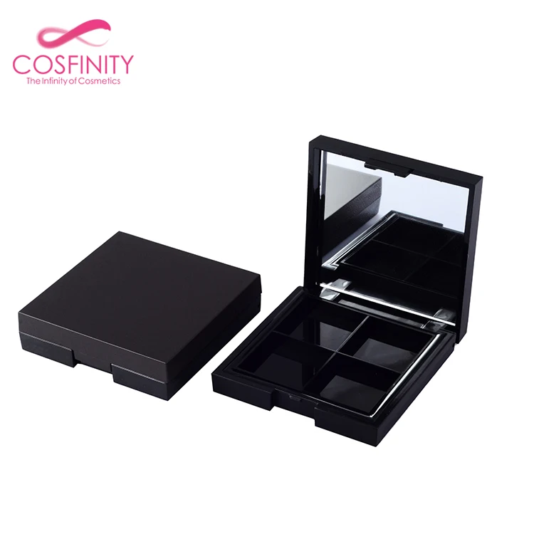 Cosmetic Black Square Eyeshadow Packaging Eye Shadow Case Makeup ...