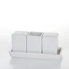 White square models ceramic condiment bottle set tableware for kitchen