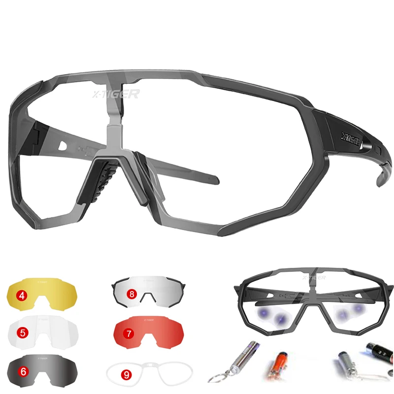 
X-TIGER 2019 Polarized Photochromic Cycling Glasses cycling sun glasses 