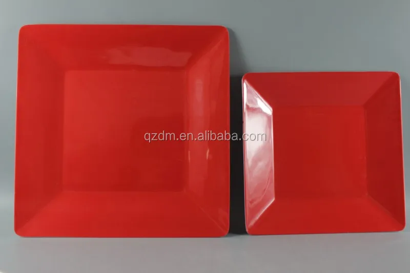 10.25"Melamine Square Plate Melamine picnic plate