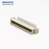 Right Angle 90 Degree DIP DIN 41612 Connector Gold Flash 2.54mm Pitch DIN41612 32 Pin Connector