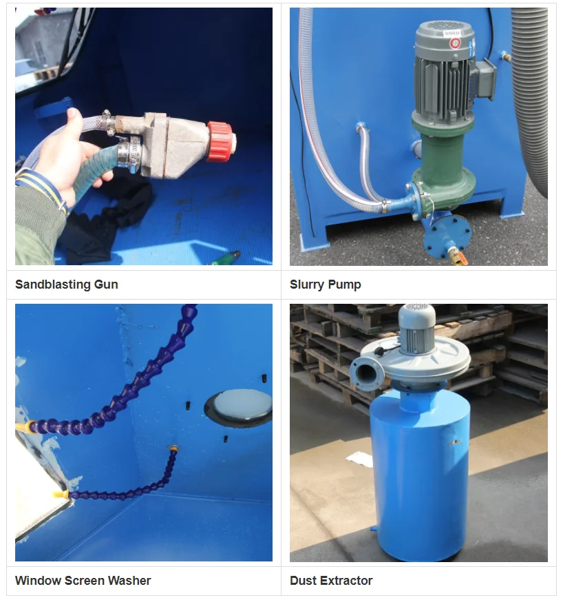 Vapor blasting gun