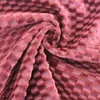 4comb jacquard knitted check pattern velvet sofa fabric with MOQ 1000M