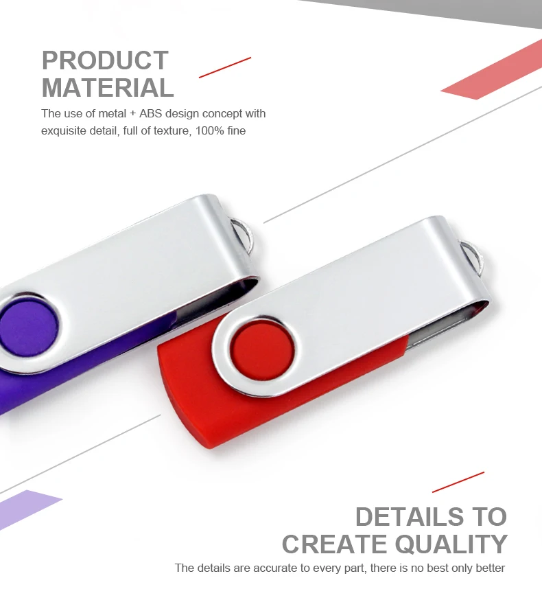 2019 Hot-selling Promotional 1gb 2gb 4gb 8gb 16gb 32gb 64gb bulk swivel usb flash drive/stick/pen drive with logo Customized - ANKUX.COM