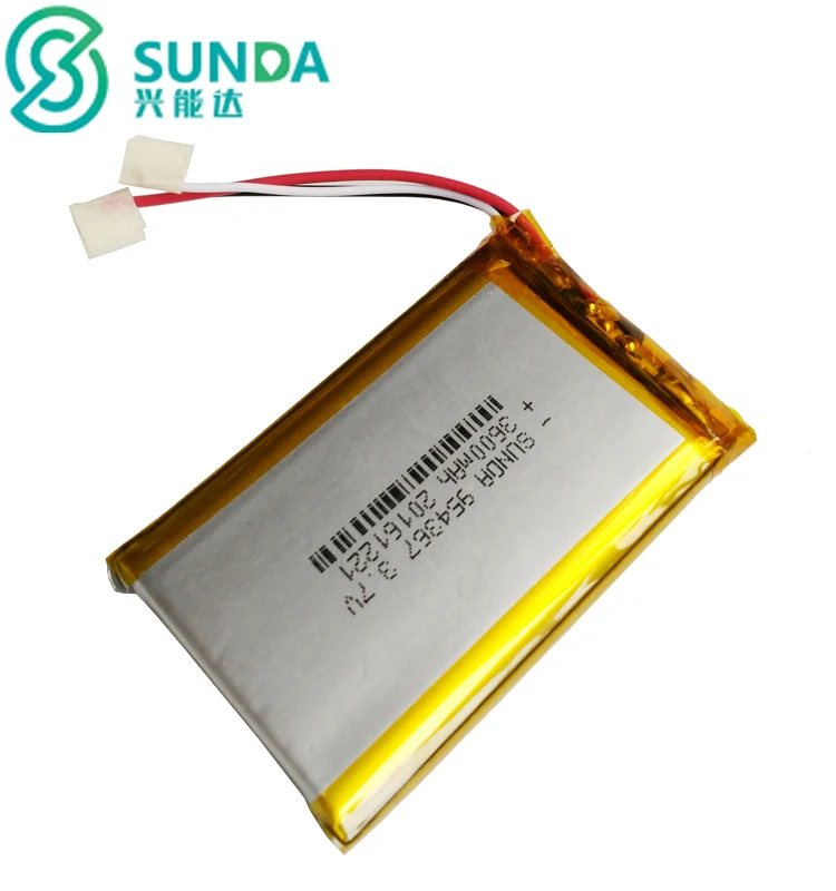 3.7v 3600mah Batt 954367 Li-ion Polymer Battery - Buy 3600mah Battery,3 ...