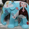 Painting garden Fiberglass elephant for sale