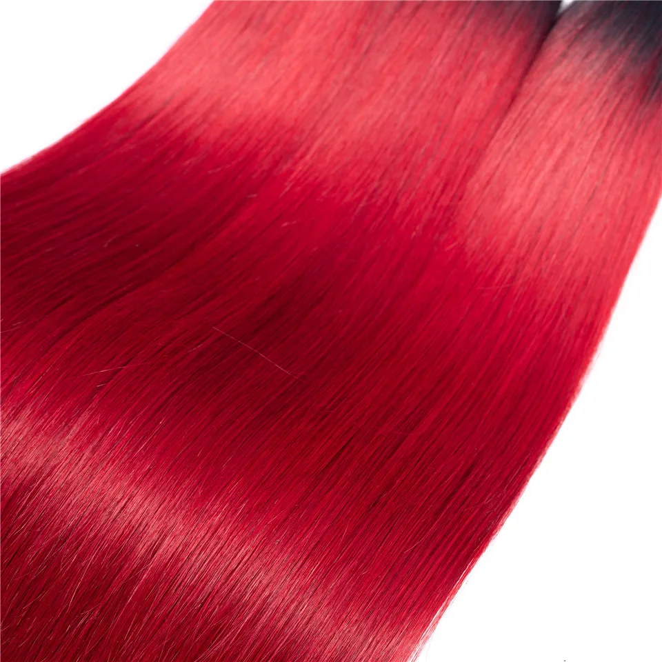 Hot Sale China Suppliers Raw Indian Hair 1b Red Straight Salon Hair