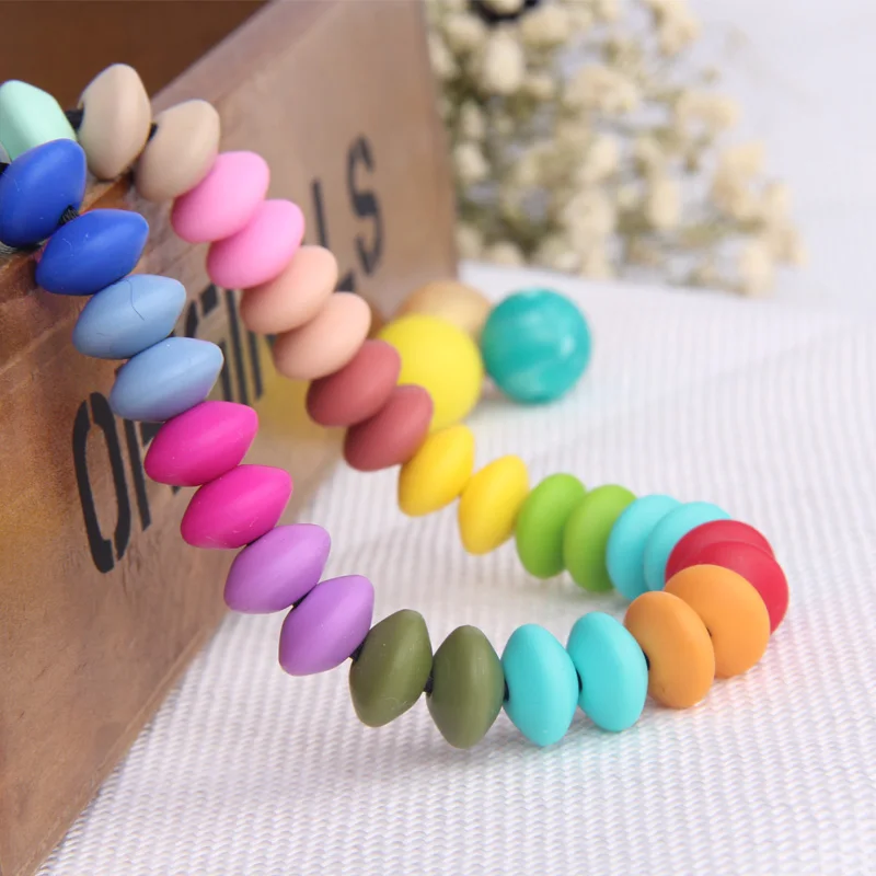 rubber teething necklace