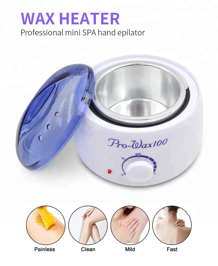 PRITECH Adjustable Temperature Professional Mini Hair Removal Double Pots Wax Heater