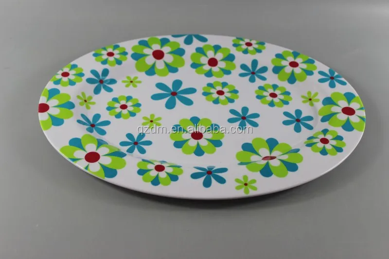 Custom Print 14"Melamine Oval Dinner Plate