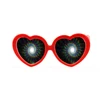 Heart shape frame diffraction glasses for party and light show