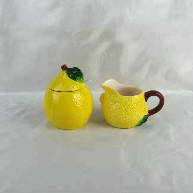Artificial Lemon Shaped Ceramic Sugar Bowl And Creamer Set Product On Alibaba Artificial Lemon Shaped Ceramic Sugar Bowl And Creamer Set Product On Alibaba