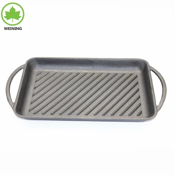 Cast Iron Griddle Outdoor Camping Cookware With Vegetable Oil Cast Iron Griddle Outdoor Camping Cookware With Vegetable Oil Coating