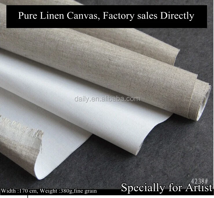 100 Linen High Grade Primed Canvas,Linen Painting Canvas Roll Buy