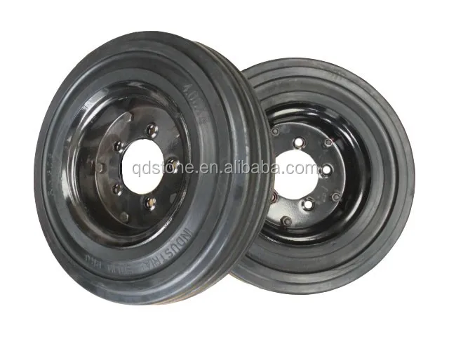 16 Inch Solid Rubber Wheel Heavy Duty Cart Wheel 1500kg 16x5-9 Tractor ...