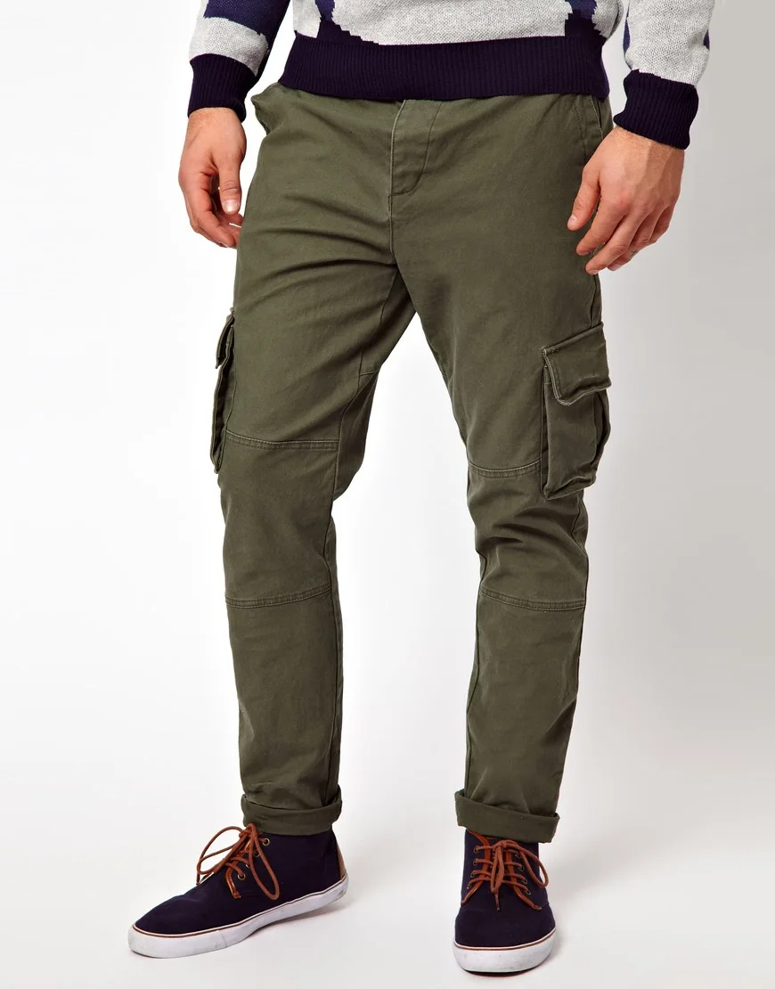 mens cargo pants green