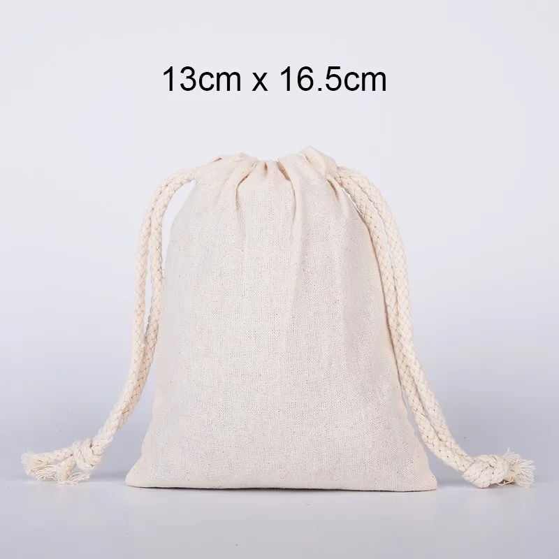 Azo Free Customize Drawstring Bags Wholesale Blank Pouch Bag Cotton