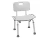 Spa Bathtub Adjustable Shower Chair Seat Bench with Removable Back