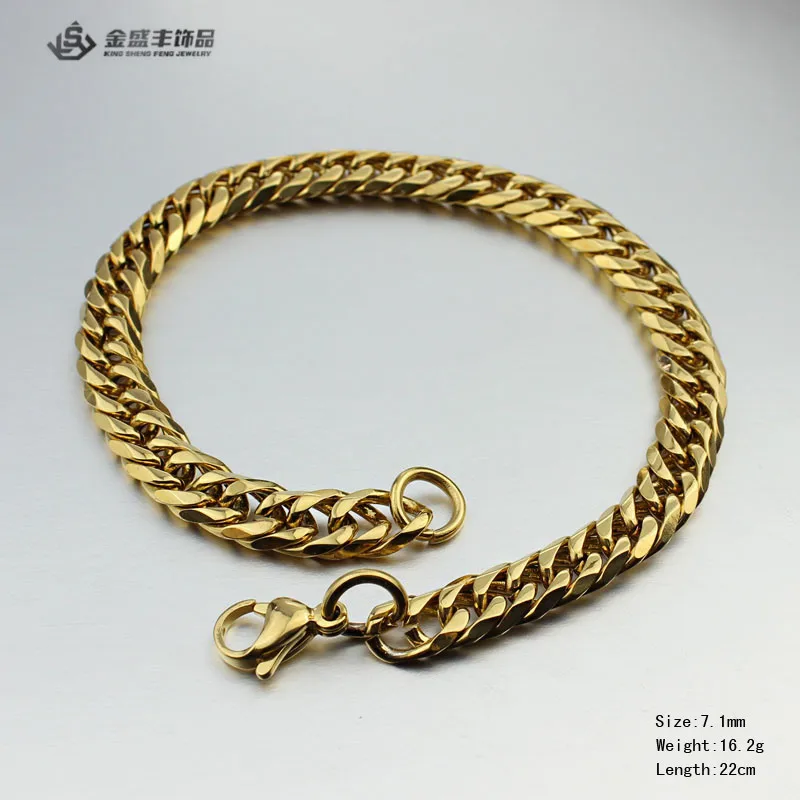 Wholesale Stainless Steel 18k Gold Snake Chain Bracelet For Men - Buy ...